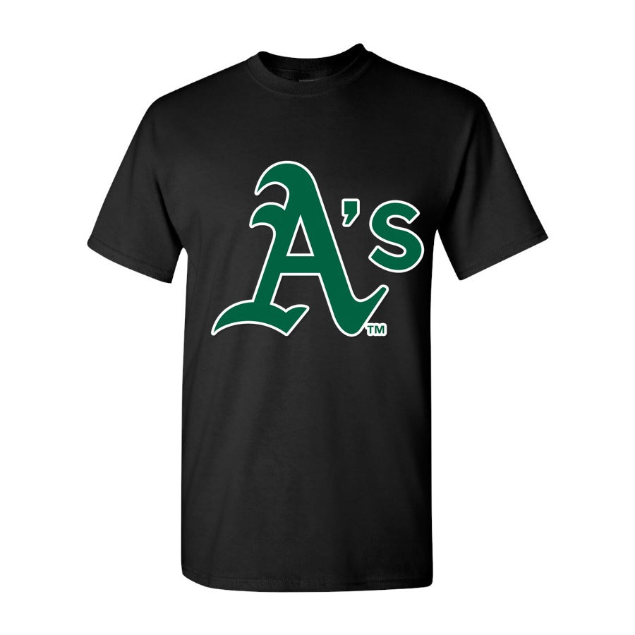 Men's Oakland Athletics Cotton T-Shirt - Black