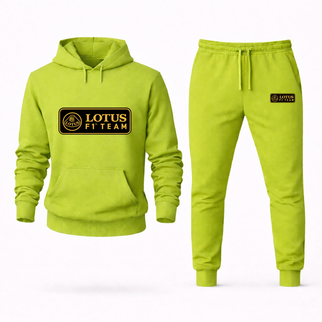Lotus F1 Team Hoodie and Joggers Set - Lime Green