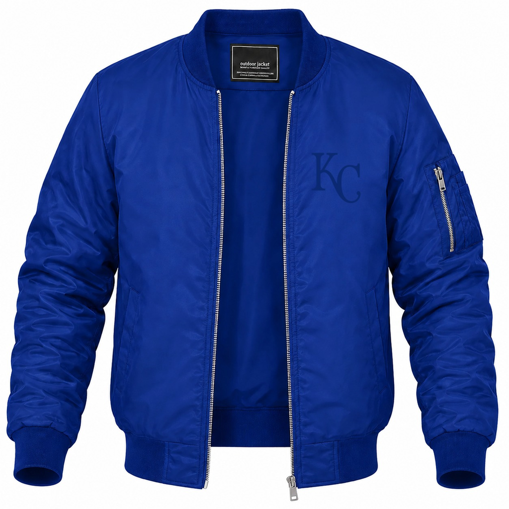 Men's Kansas City Royals Lightweight Bomber Jacket - Blue