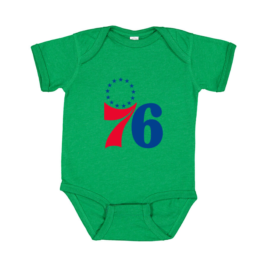Philadelphia 76ers Baby Romper Onesie - Green