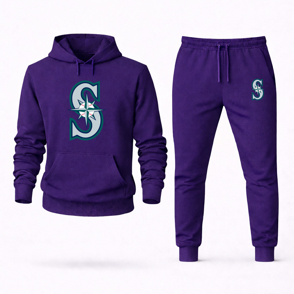 Seattle Mariners Hoodie and Joggers Set - Purple