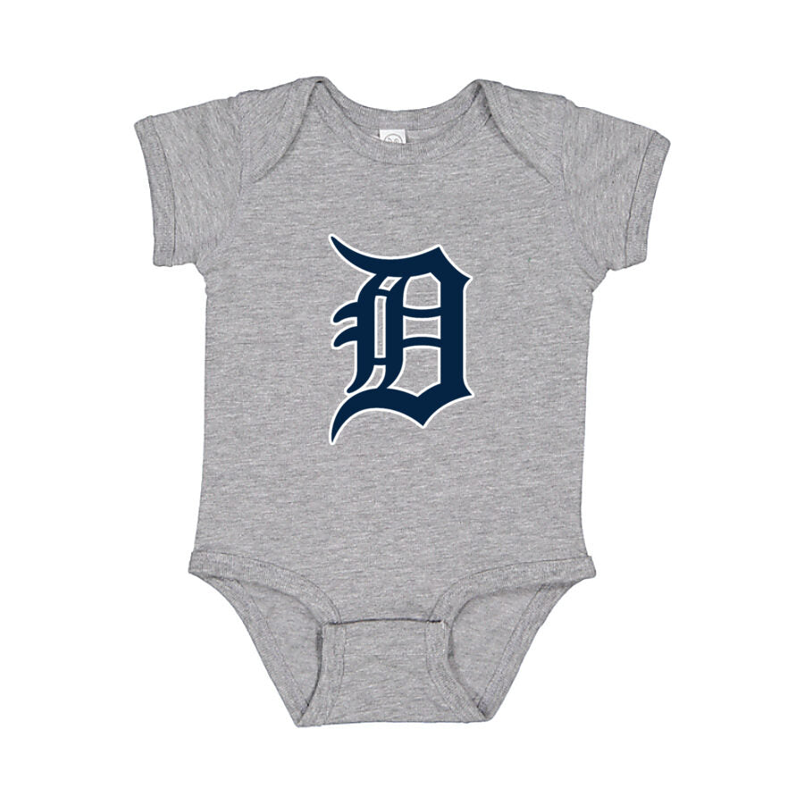 Detroit Tigers Baby Romper Onesie - Gray