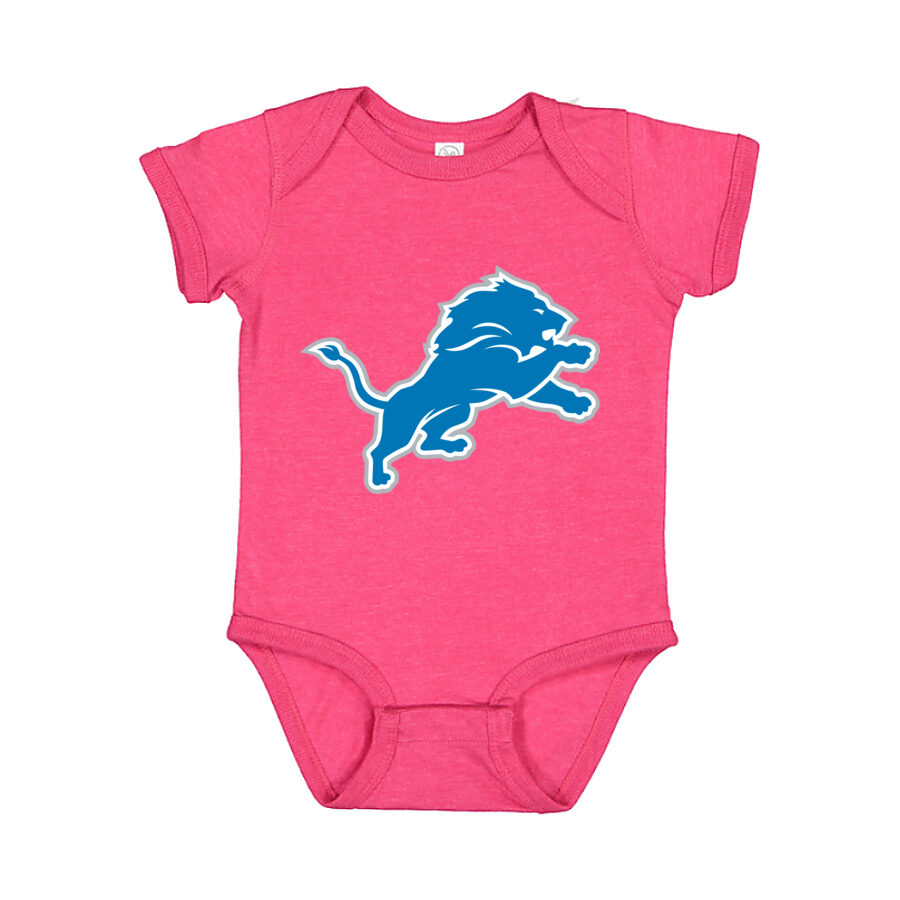 Detroit Lions Baby Romper Onesie - Pink