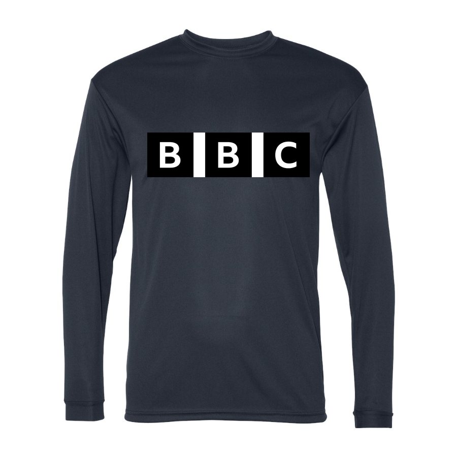 Men's bbc Polyester Long Sleeve T-Shirt - Navy