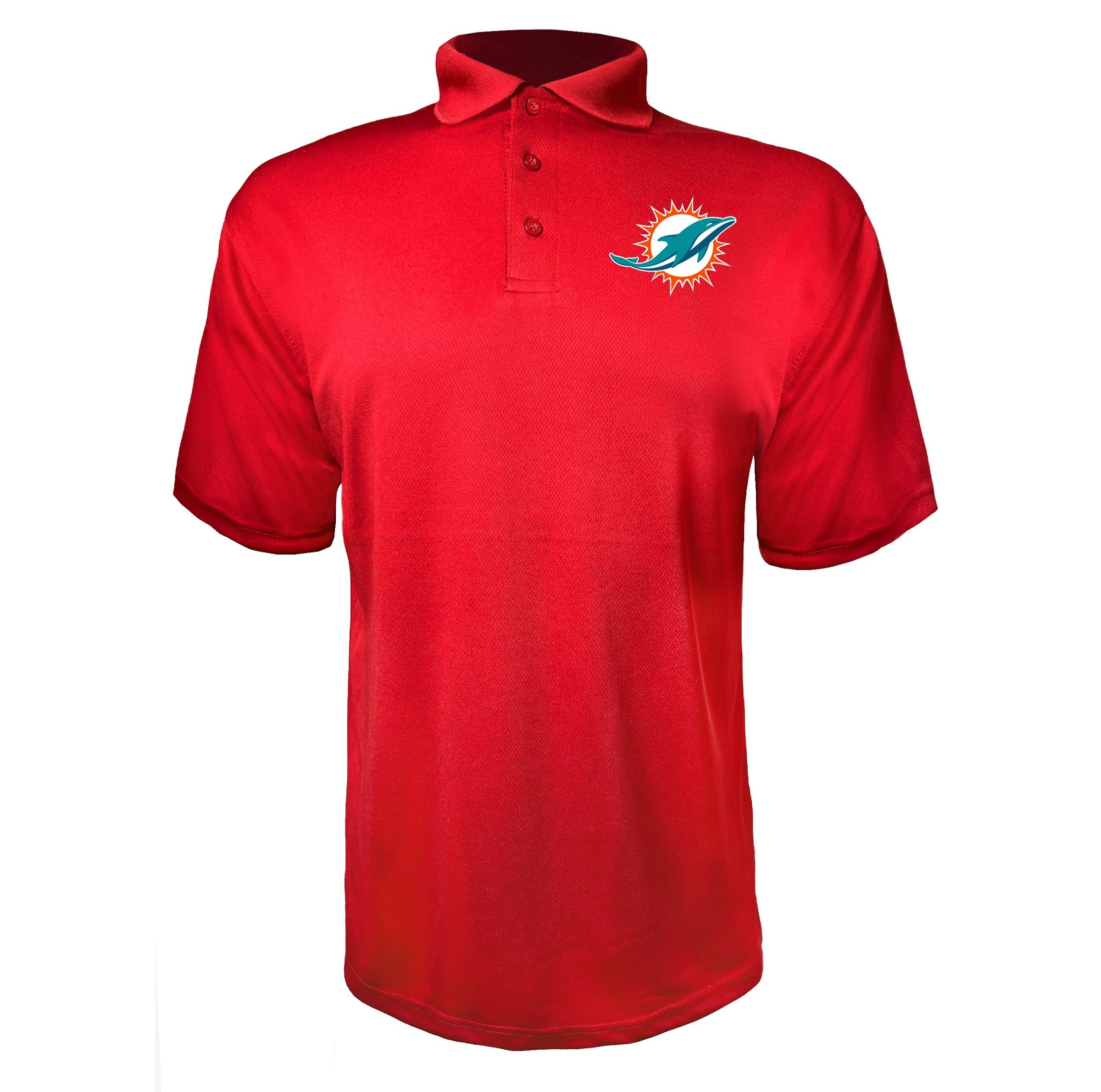 Miami Dolphins Red polyester polo