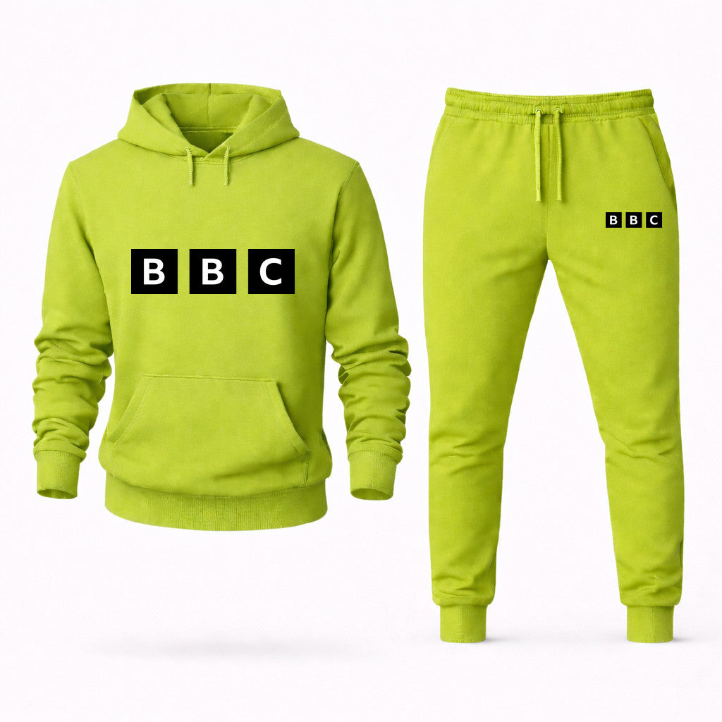 BBC Hoodie and Joggers Set - Lime Green