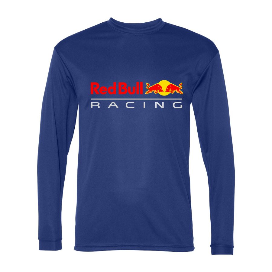 Men's Red Bull Racing Polyester Long Sleeve T-Shirt - Royal Blue