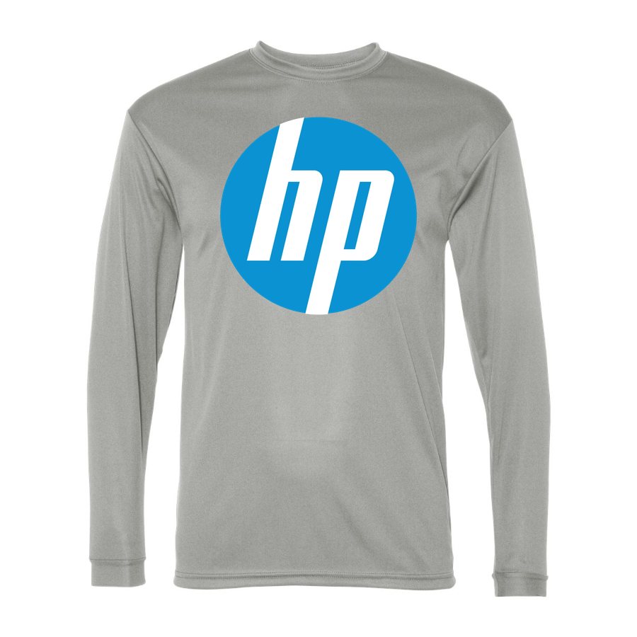 Men's HP Polyester Long Sleeve T-Shirt - Silver