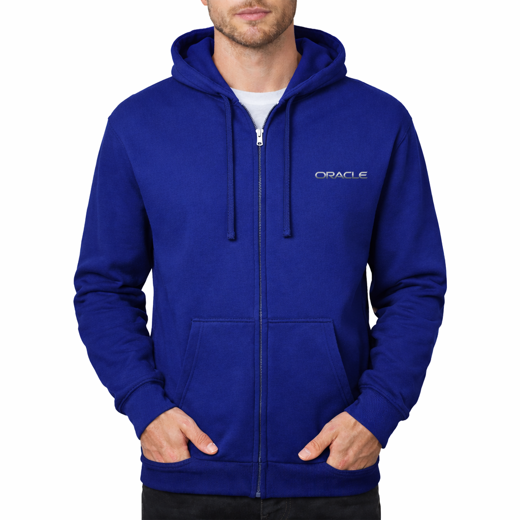 Men's Oracle Zipper Hoodie - Royal Blue