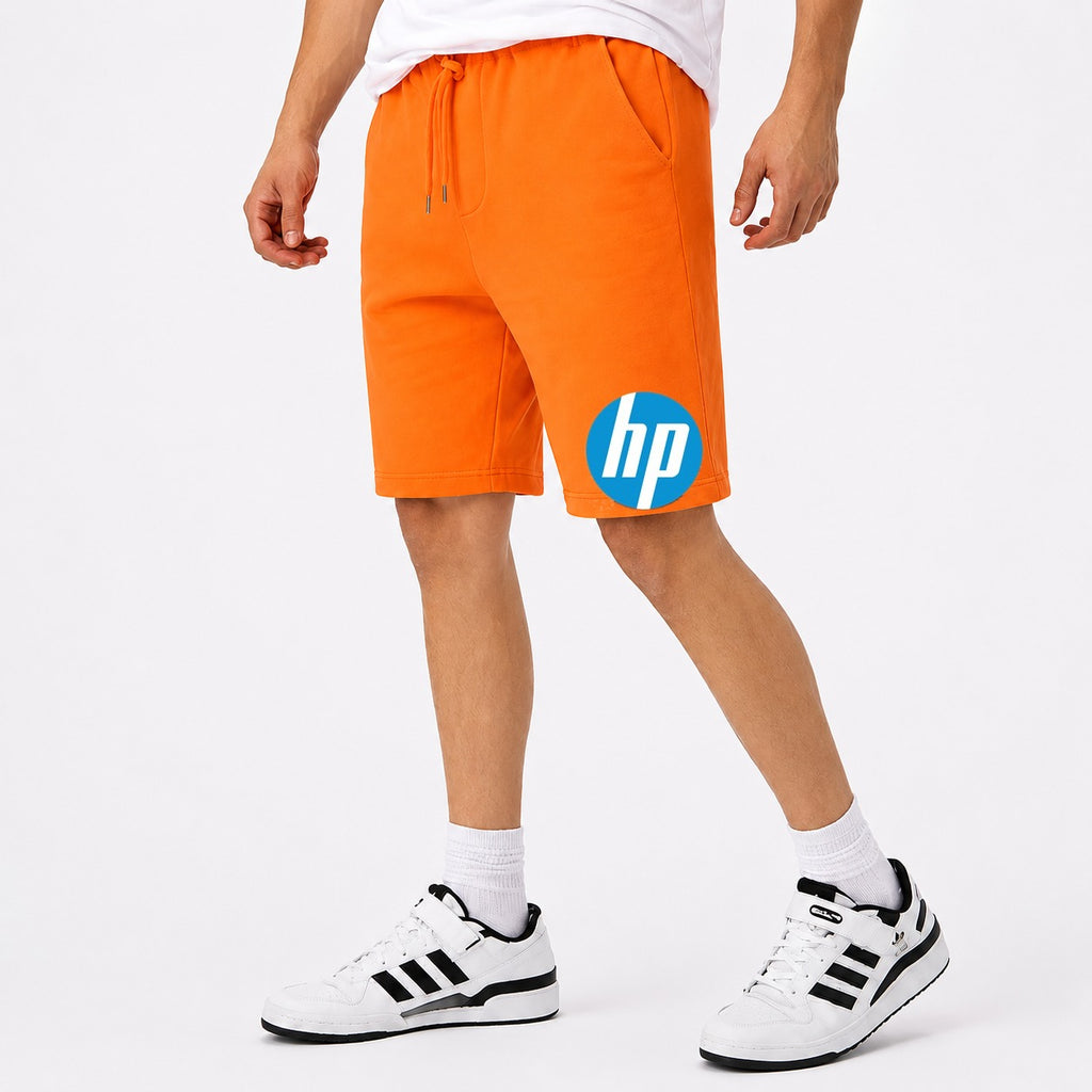 Men's hp Logo Cotton Shorts - Orange