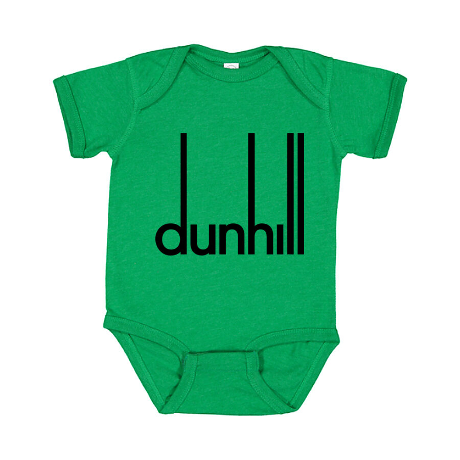 Dunhill Black Logo Baby Romper Onesie - Green