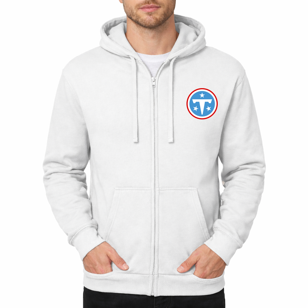 Men's Tennessee Titans Zipper Hoodie - White