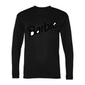 Men's Barbie Polyester Long Sleeve T-Shirt - Black