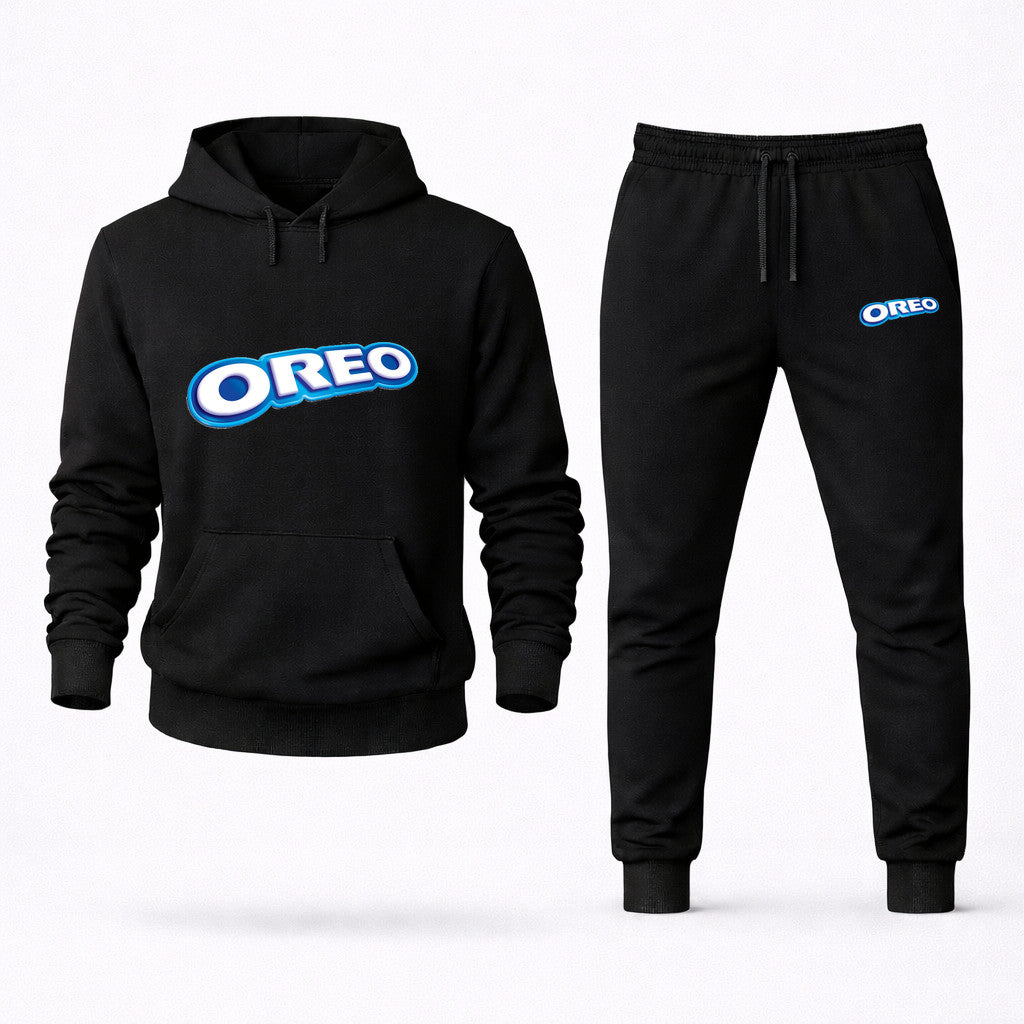 Oreo Hoodie and Joggers Set - Black