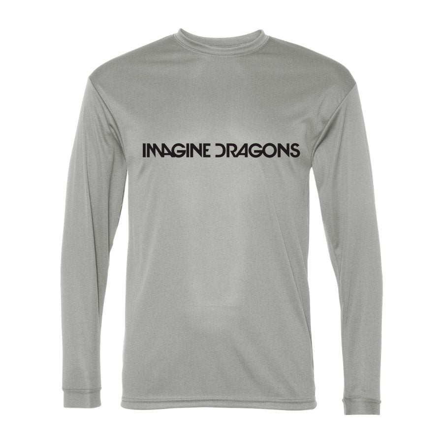Men's Imagine Dragons Polyester Long Sleeve T-Shirt - Silver