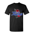 Men's Tulsa Golden Hurricane Logo Cotton T-Shirt - Black