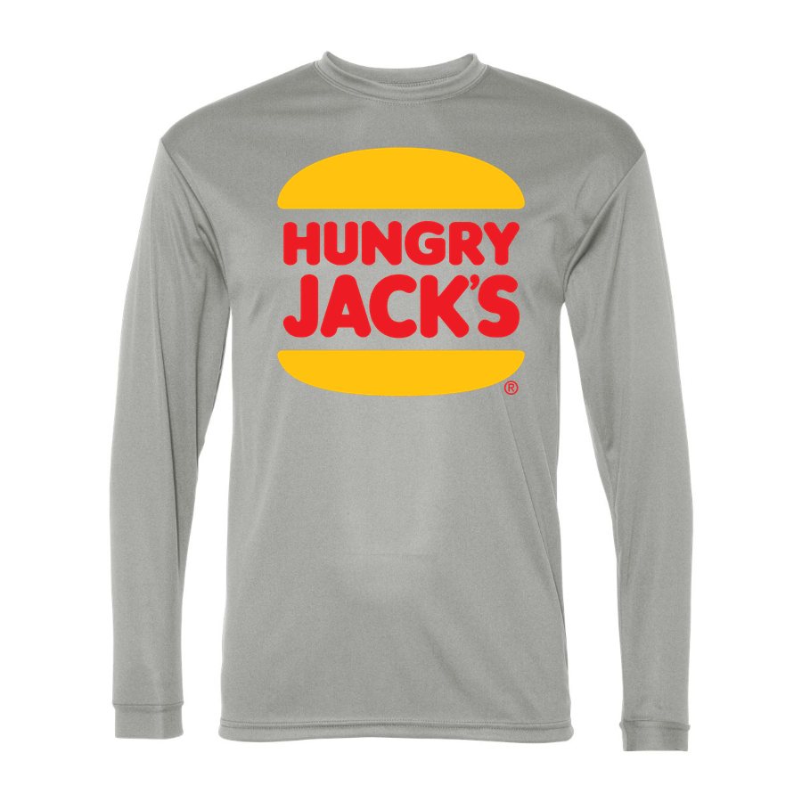 Men's Hungry Jacks Polyester Long Sleeve T-Shirt - Silver