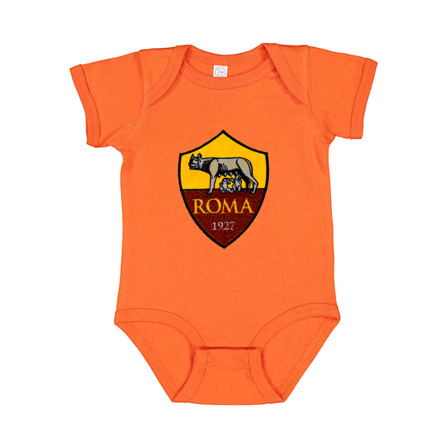 AS Roma FC Baby Romper Onesie - Orange