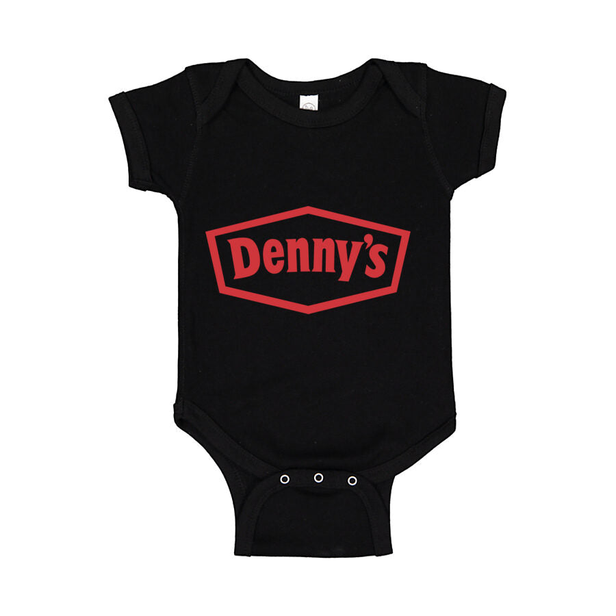 Denny's Baby Romper Onesie - Black