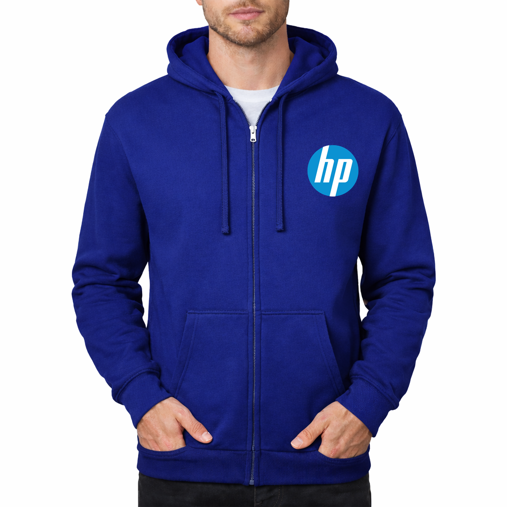 hp free Zipper Hoodie - Royal Blue