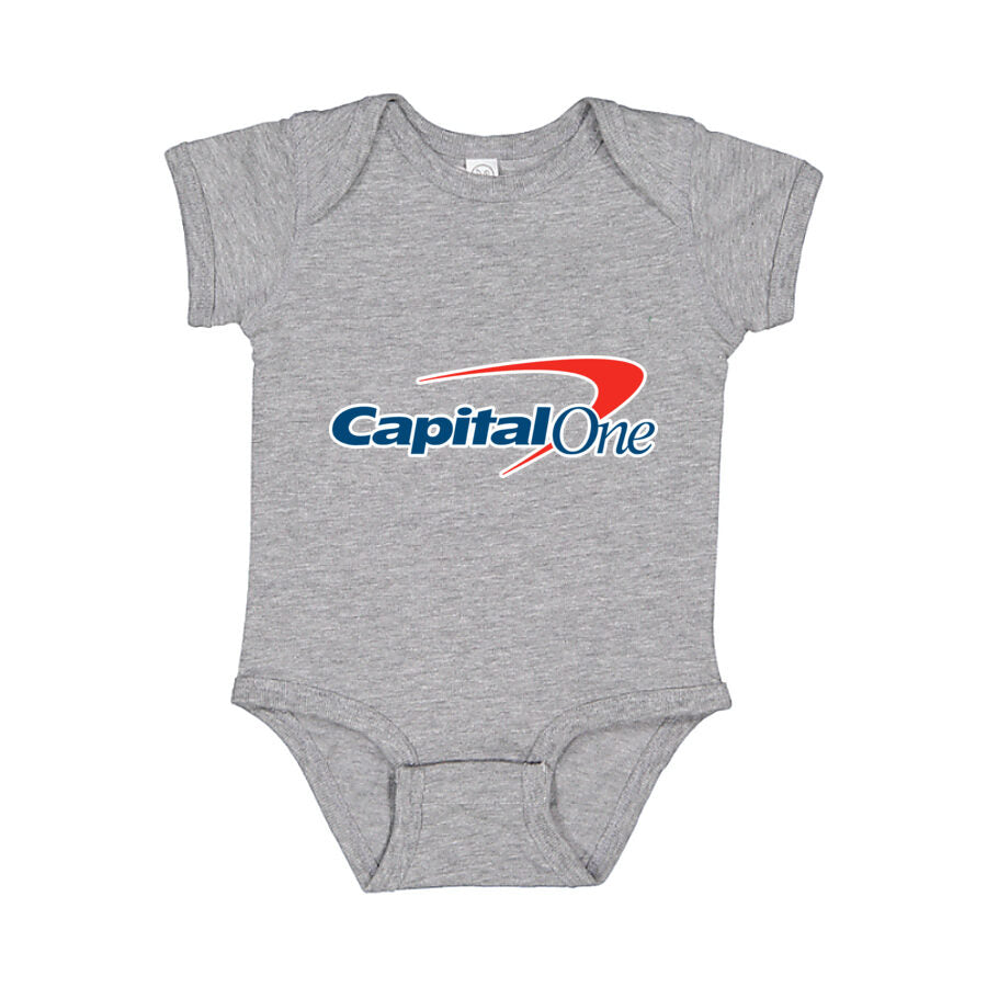 Capital One Baby Romper Onesie - Gray