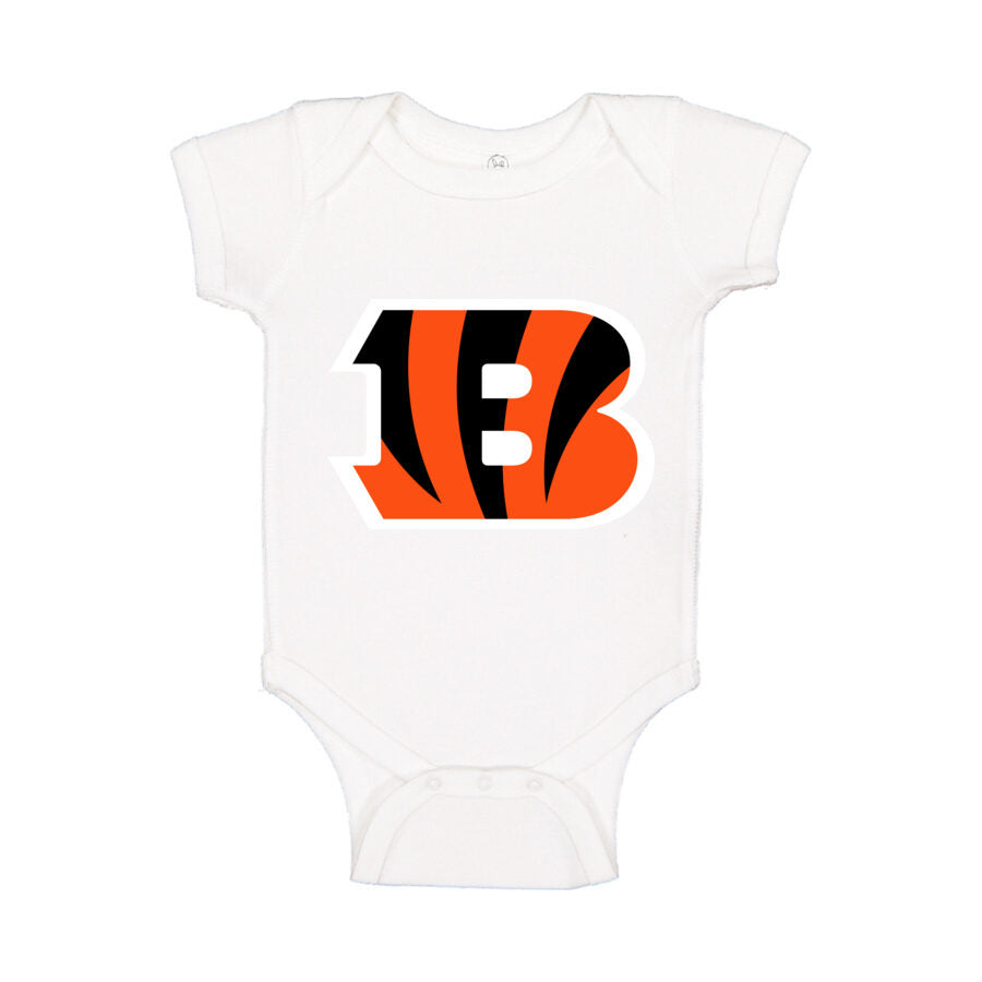 Cincinnati Bengals Baby Romper Onesie - White