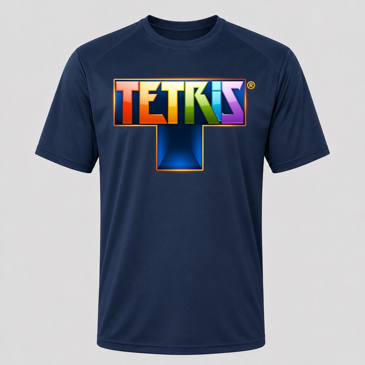 Men's Tetris Performance T-Shirt - Navy
