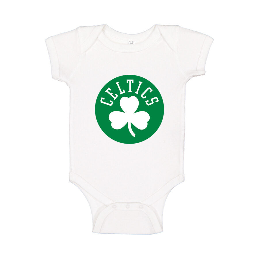 Boston Celtics Baby Romper Onesie - White