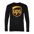 Men's UPS Polyester Long Sleeve T-Shirt - Black