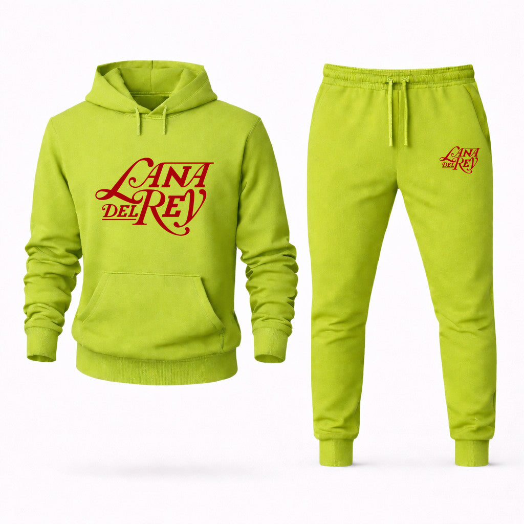 Lana Del Rey Hoodie and Joggers Set - Lime Green