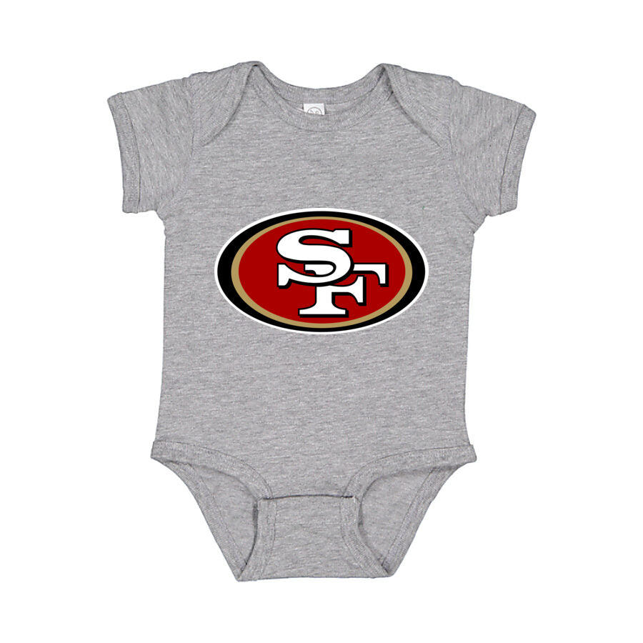 San Francisco 49ers Baby Romper Onesie - Gray