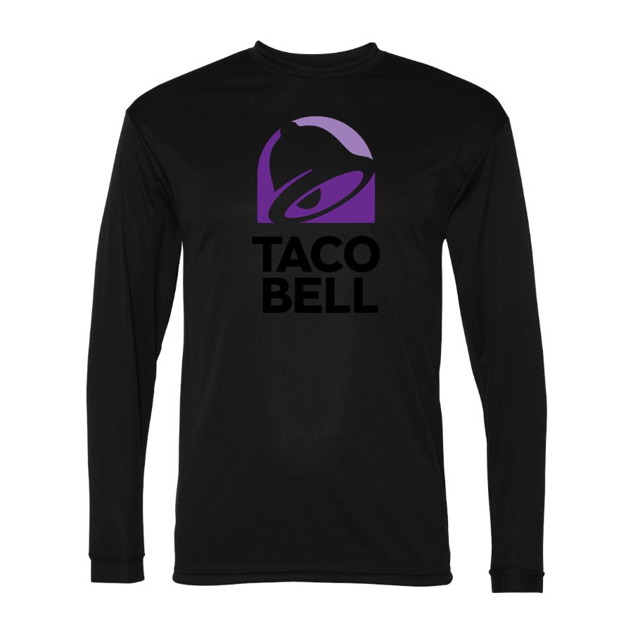 Men's Taco Bell Polyester Long Sleeve T-Shirt - Black