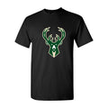 Men's Milwaukee Bucks Cotton T-Shirt - Black