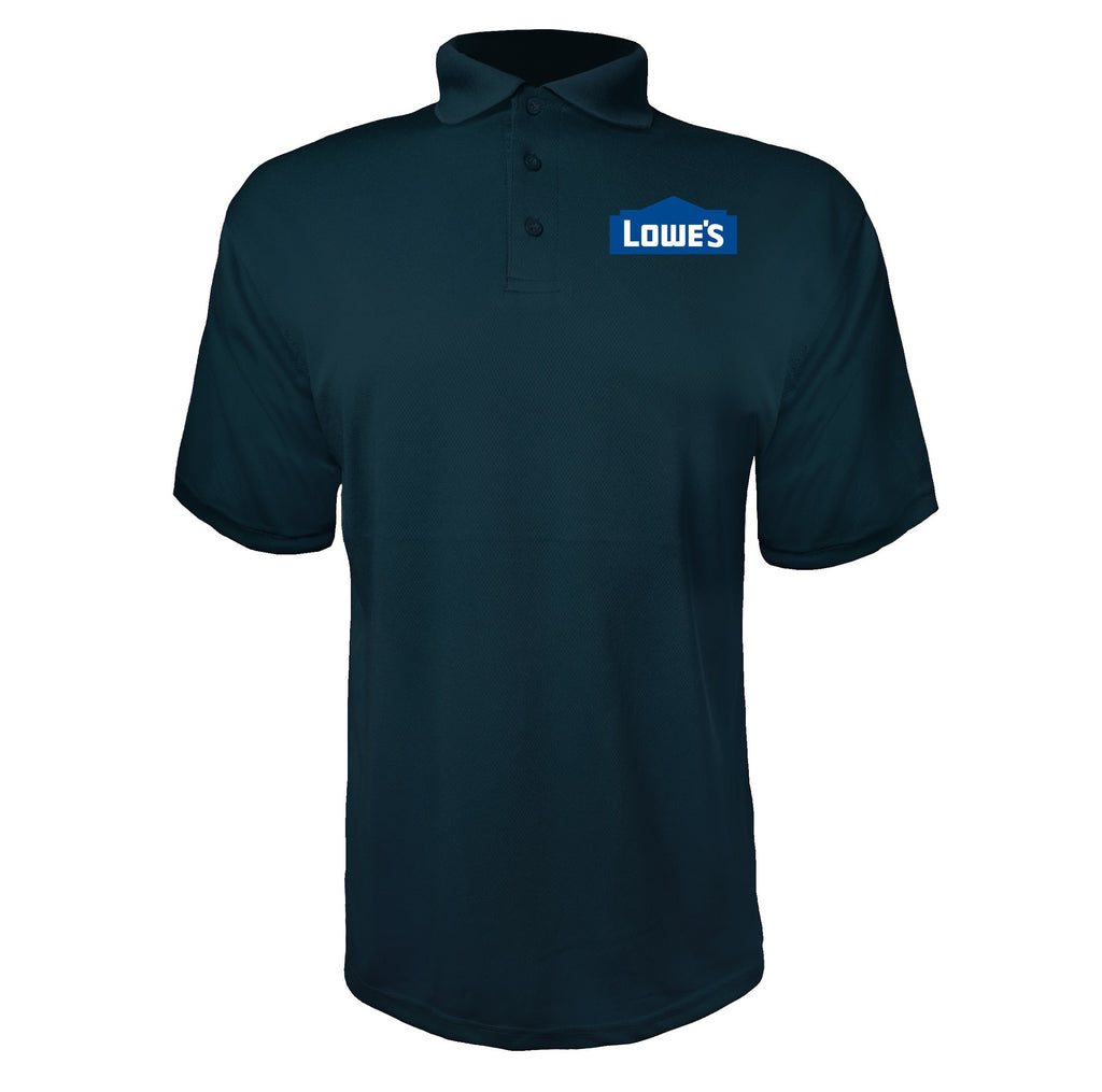 Lowes men's polyester polo in Navy