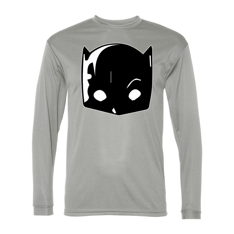 Men's Dodge Hellcat Polyester Long Sleeve T-Shirt - Silver