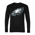 Men's Philadelphia Eagles Polyester Long Sleeve T-Shirt - Black