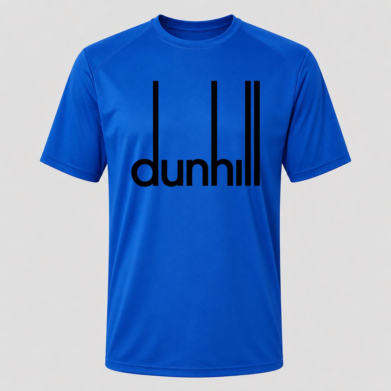 Men's Dunhill Black Performance T-Shirt - Royal Blue