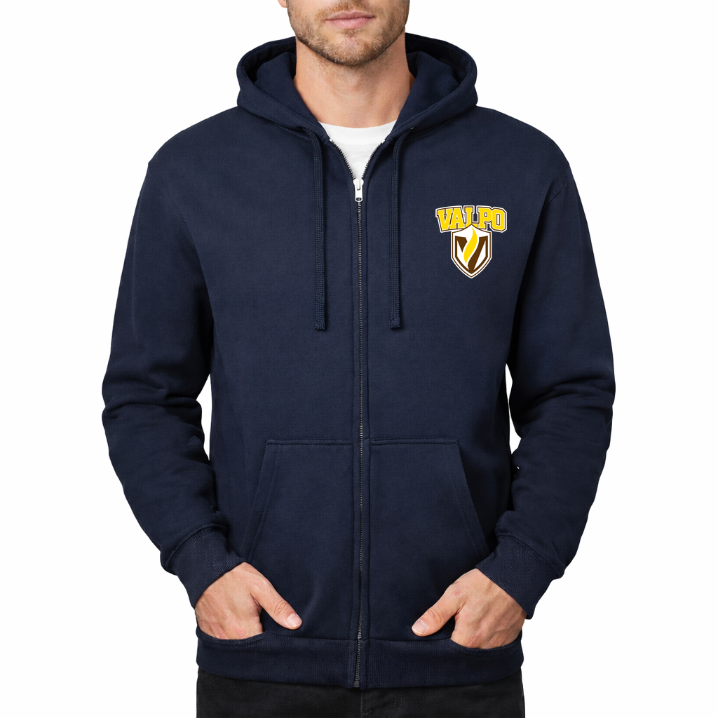 Men's Valparaiso Crusaders Zipper Hoodie - Navy