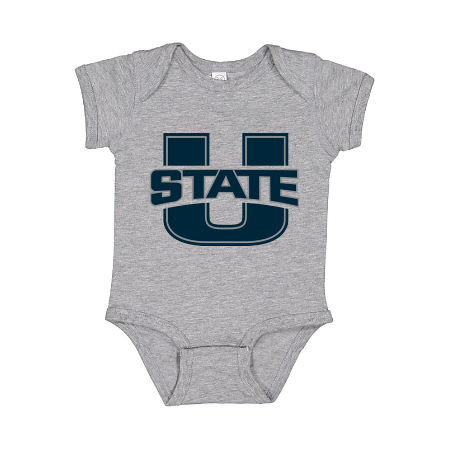Utah State Aggies Baby Romper Onesie - Gray