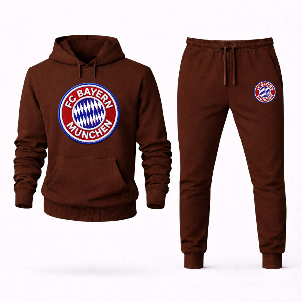 FC Bayern Munich Hoodie and Joggers Set - Brown