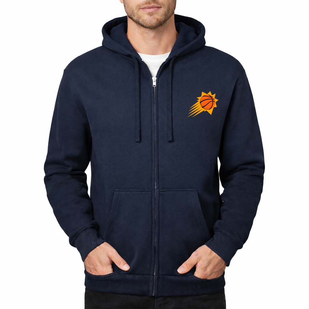 Men's Phoenix Suns Zipper Hoodie - Navy