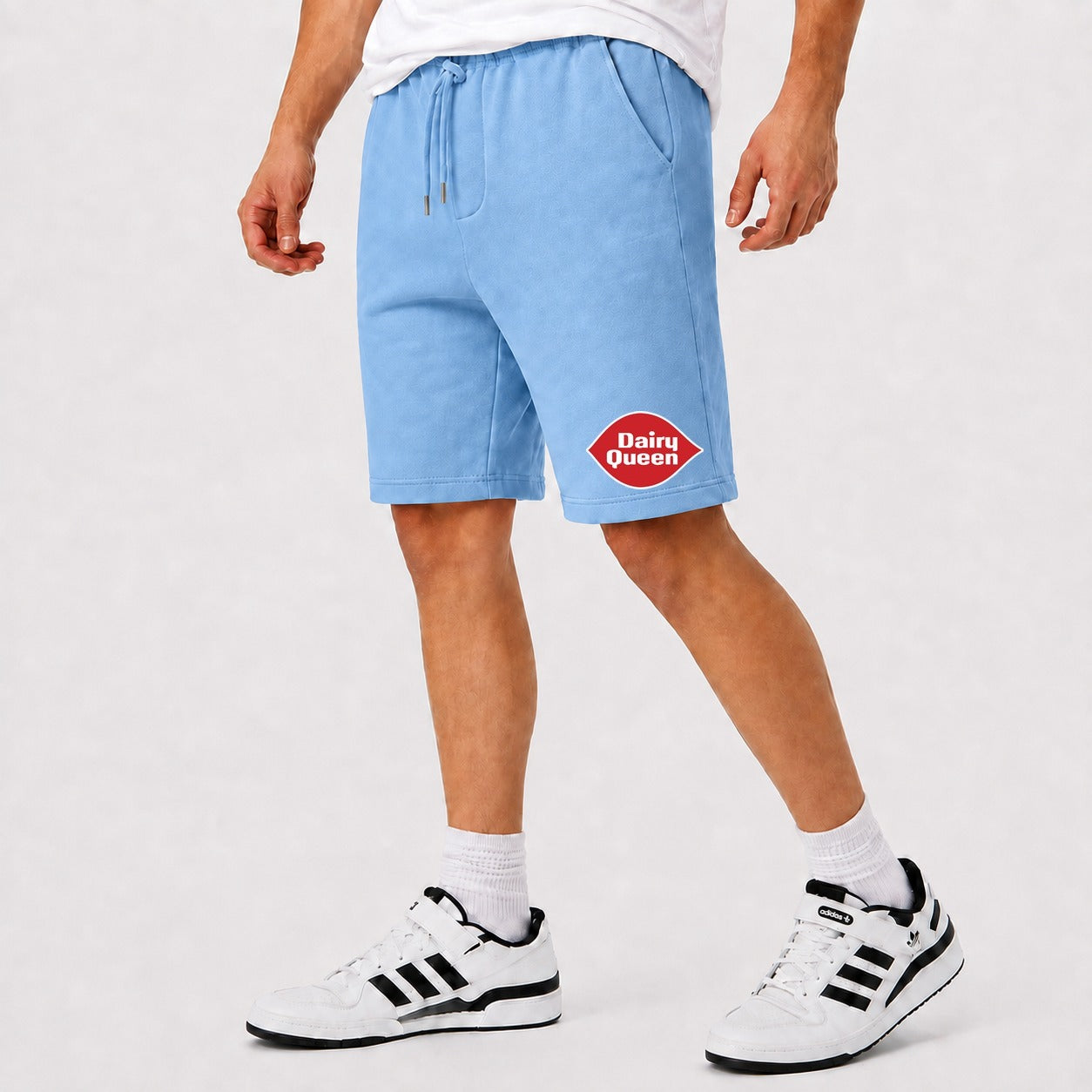 Men's Dairy Queen Cotton Shorts - Sky Blue