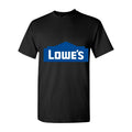 Men's Lowes logo 500x281 min Cotton T-Shirt - Black