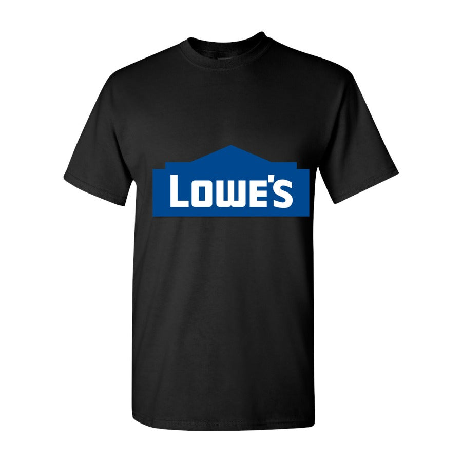 Men's Lowes logo 500x281 min Cotton T-Shirt - Black