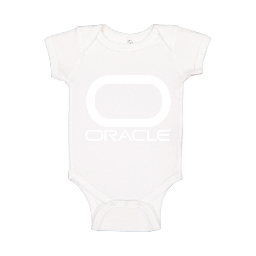 Oracle White Logo Baby Romper Onesie - White