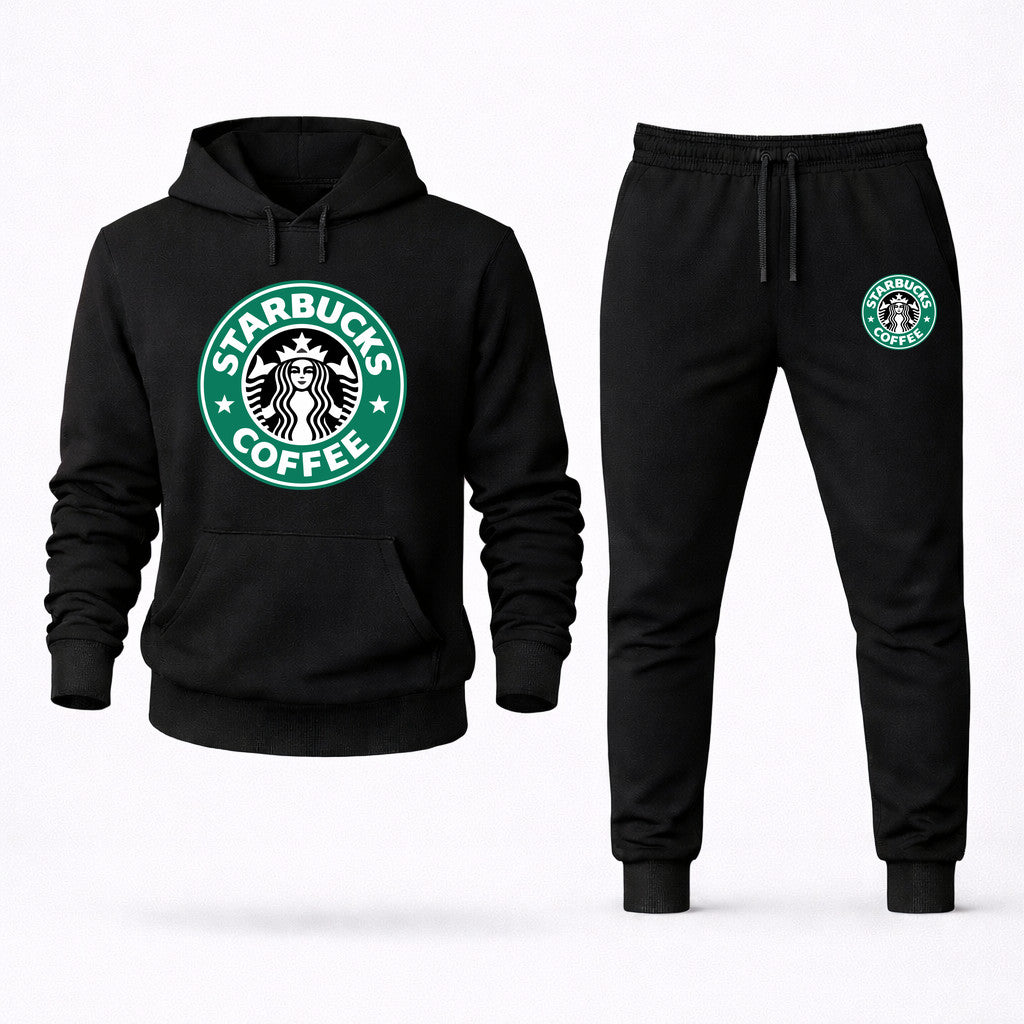 Starbucks Hoodie and Joggers Set - Black