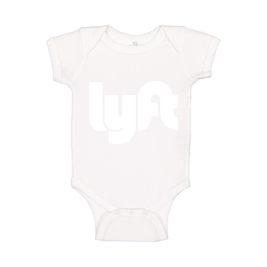 Lyft White Logo Baby Romper Onesie - White