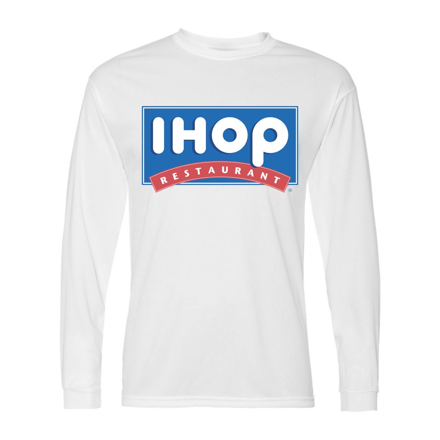 Men's IHOP Polyester Long Sleeve T-Shirt - White