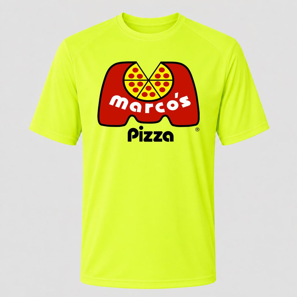 Men's Marcos Pizza Performance T-Shirt - Safety Green