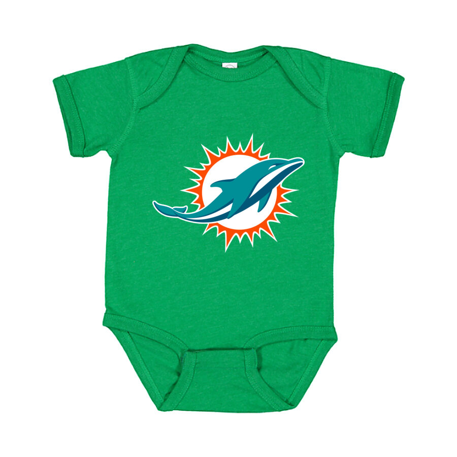 Miami Dolphins Baby Romper Onesie - Green